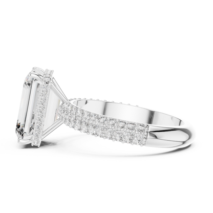 Mixed Shape Lab Grown Diamond Halo Ring