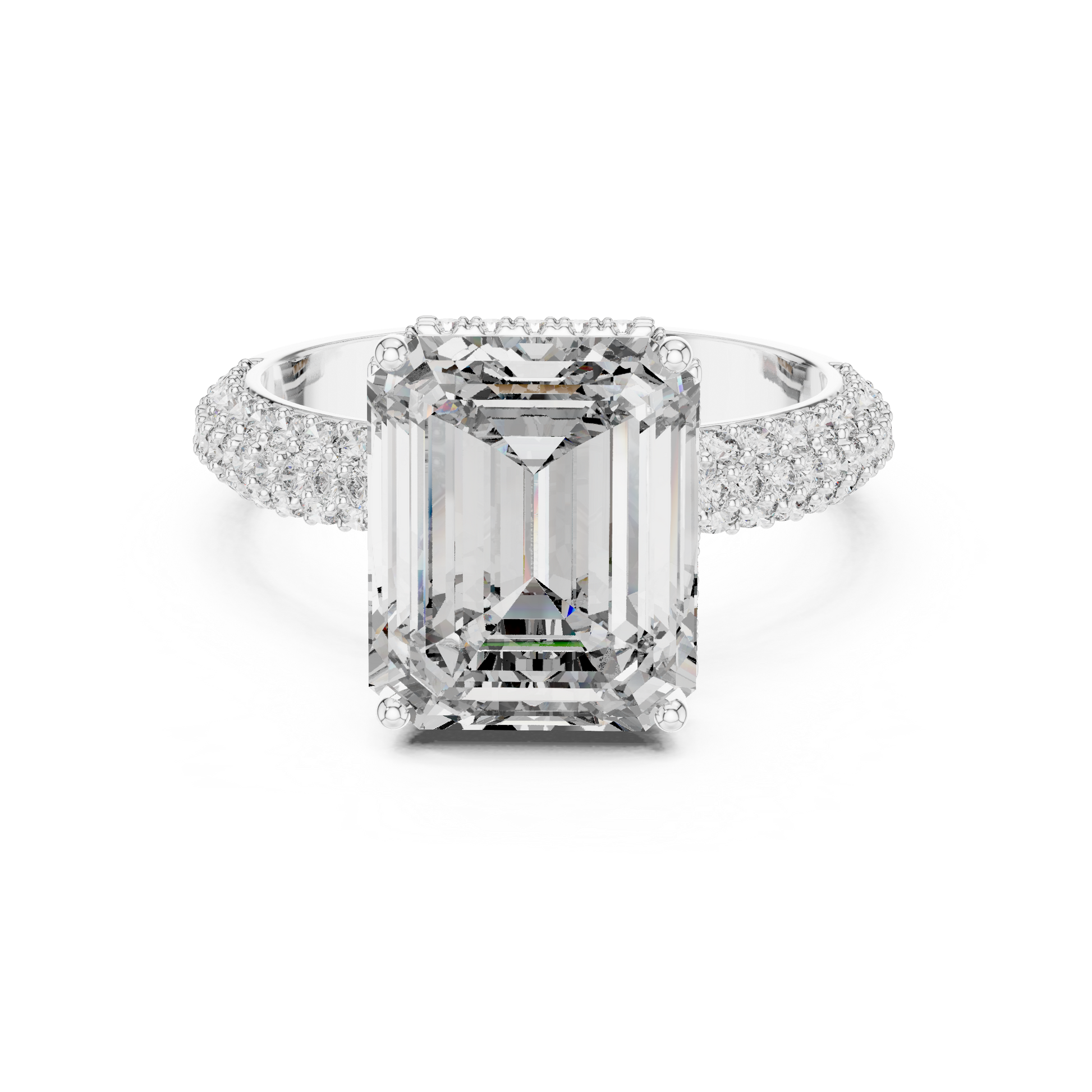 Mixed Shape Lab Grown Diamond Halo Ring