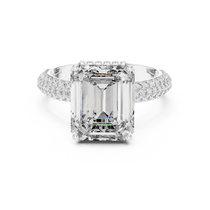 Mixed Shape Lab Grown Diamond Halo Ring