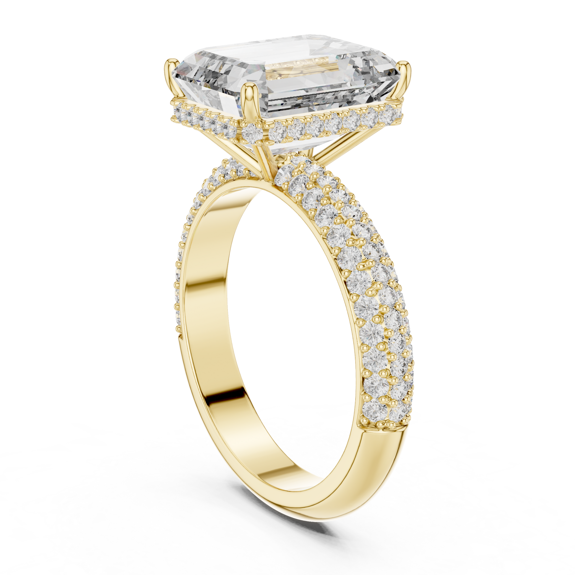 Mixed Shape Lab Grown Diamond Halo Ring