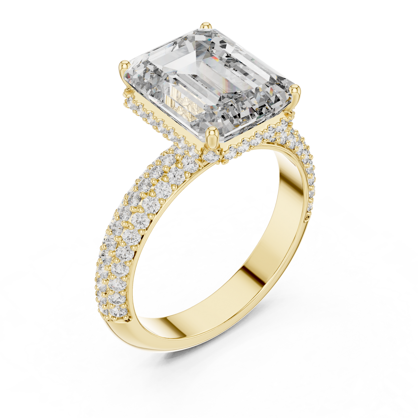 Mixed Shape Lab Grown Diamond Halo Ring