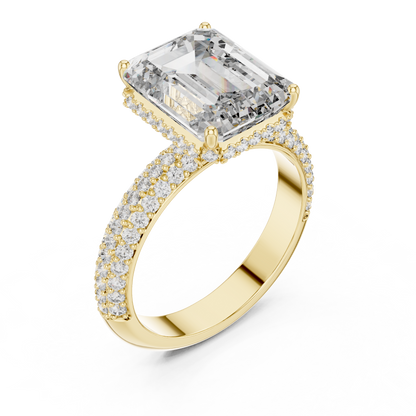 Mixed Shape Lab Grown Diamond Halo Ring