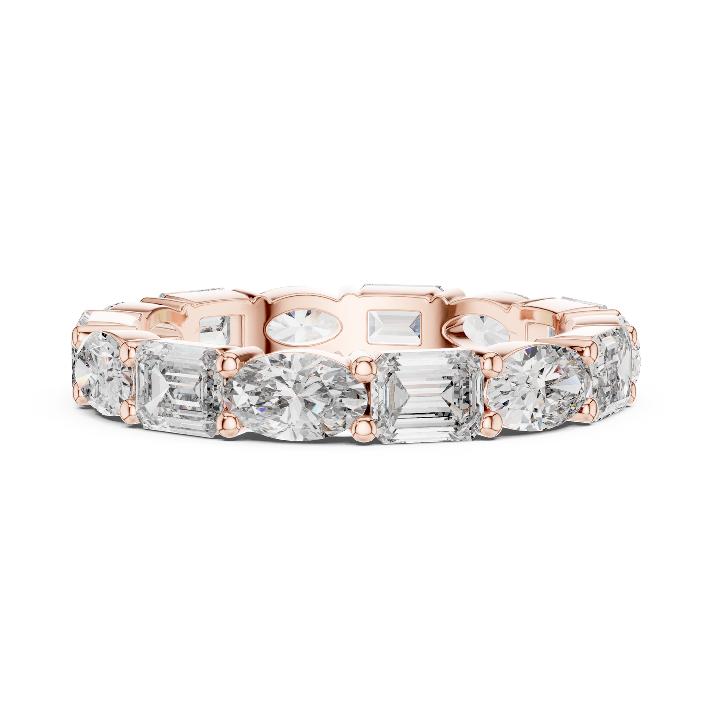 Mixed Shape Lab Grown Diamond Eternity Ring