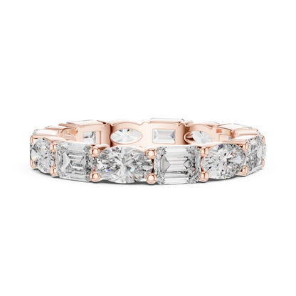Mixed Shape Lab Grown Diamond Eternity Ring
