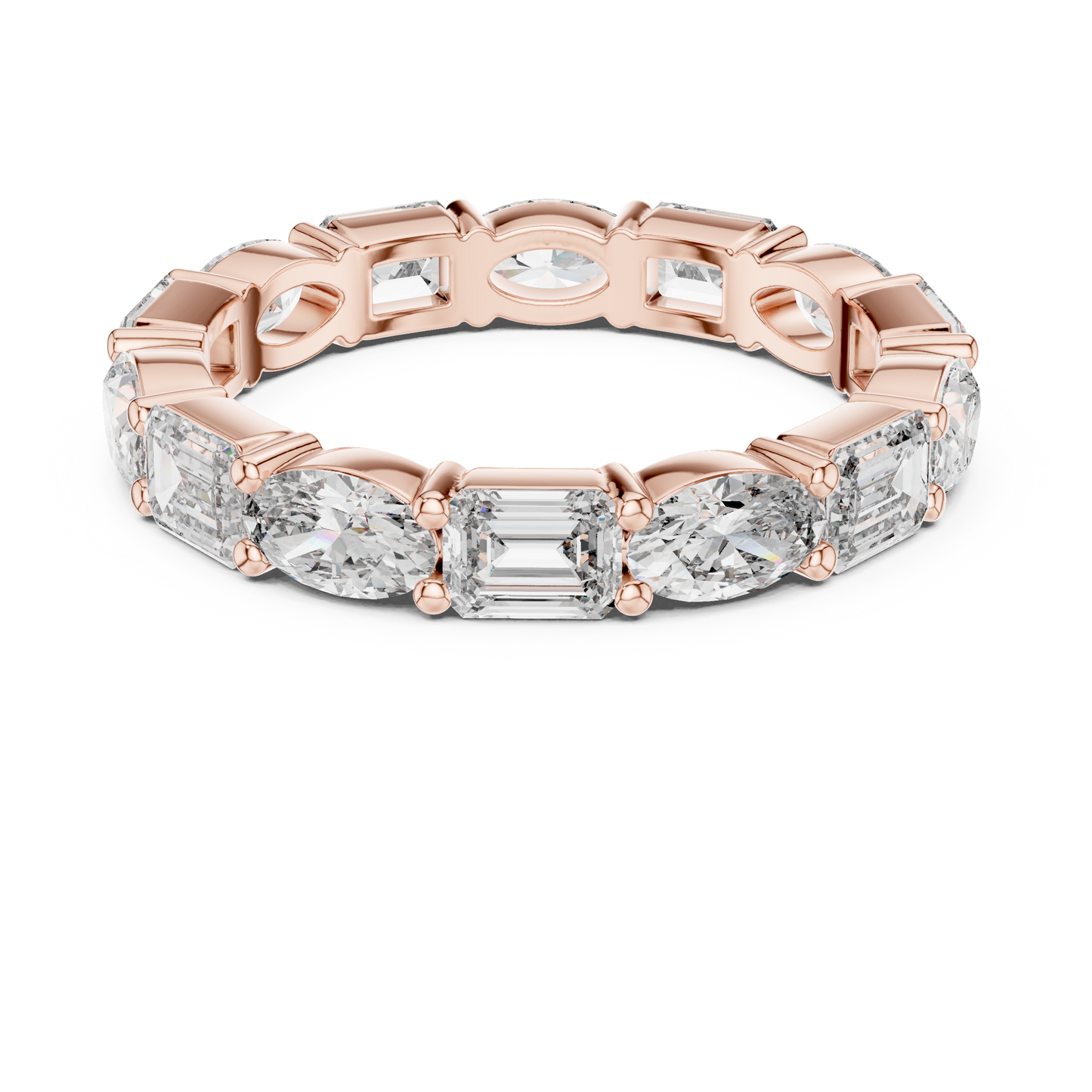 Mixed Shape Lab Grown Diamond Eternity Ring