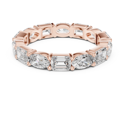 Mixed Shape Lab Grown Diamond Eternity Ring
