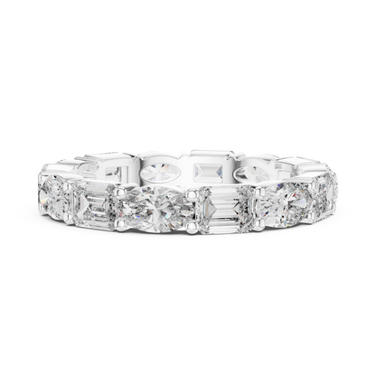 Mixed Shape Lab Grown Diamond Eternity Ring