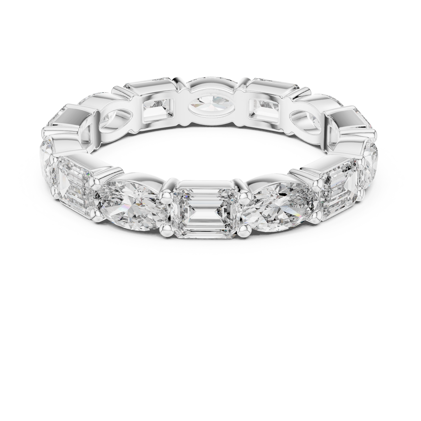 Mixed Shape Lab Grown Diamond Eternity Ring