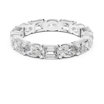 Mixed Shape Lab Grown Diamond Eternity Ring