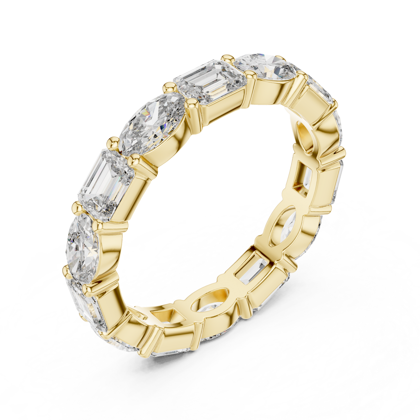 Mixed Shape Lab Grown Diamond Eternity Ring