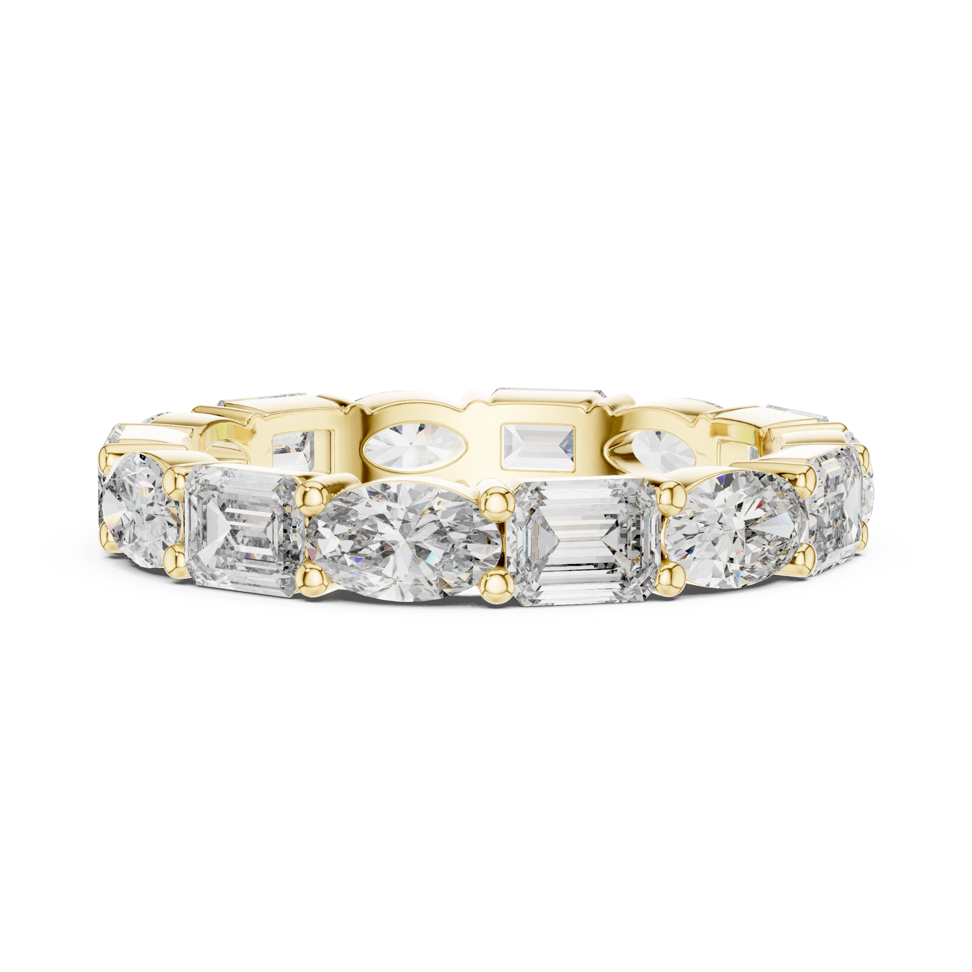 Mixed Shape Lab Grown Diamond Eternity Ring