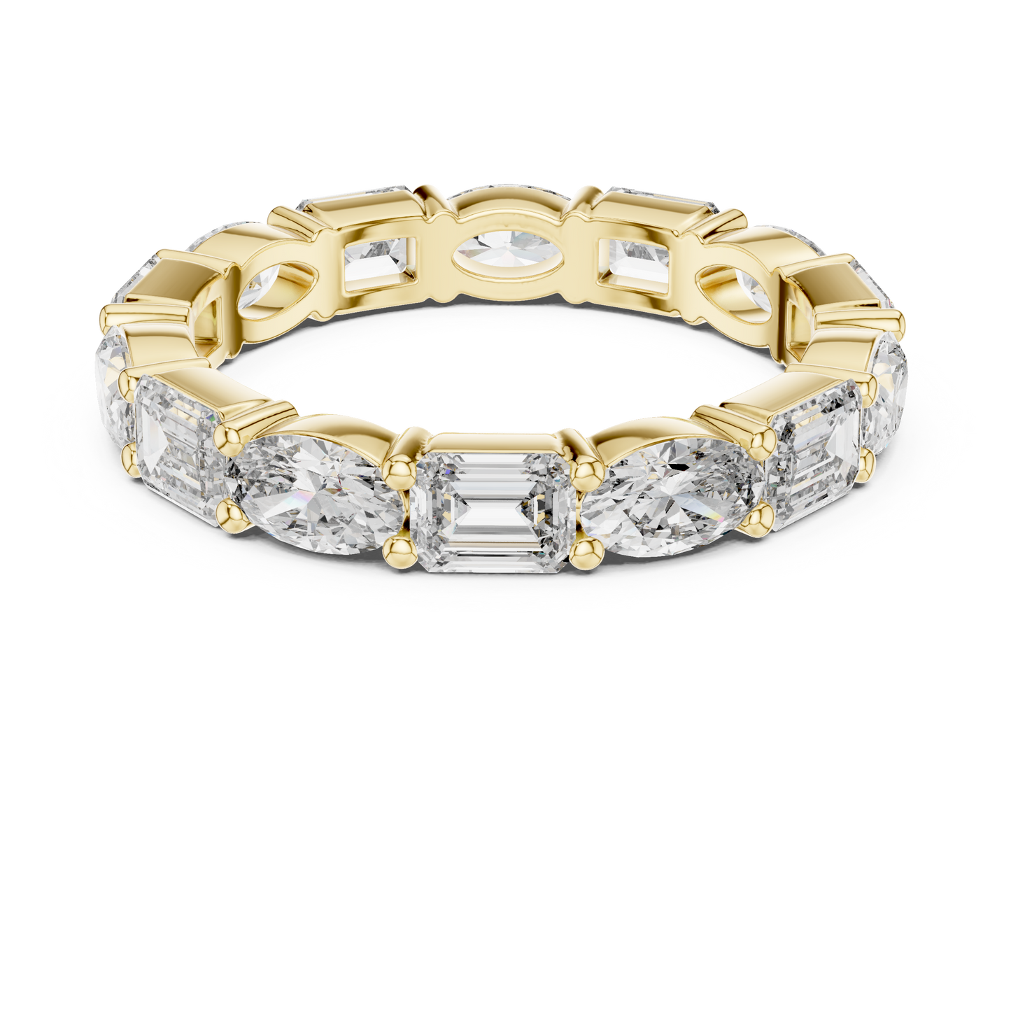 Mixed Shape Lab Grown Diamond Eternity Ring