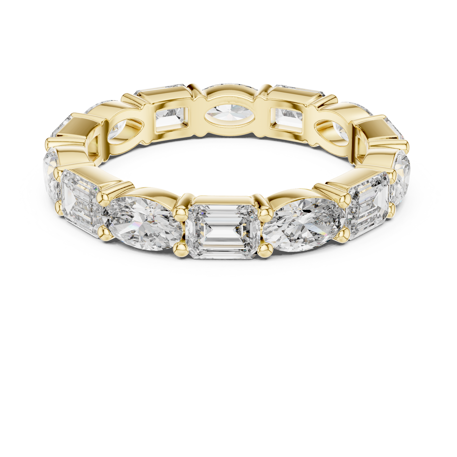 Mixed Shape Lab Grown Diamond Eternity Ring