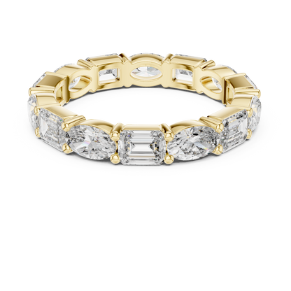 Mixed Shape Lab Grown Diamond Eternity Ring
