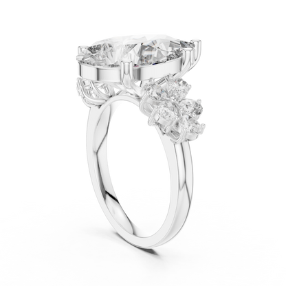 Mixed Shape Lab Grown Diamond Side Stone Ring