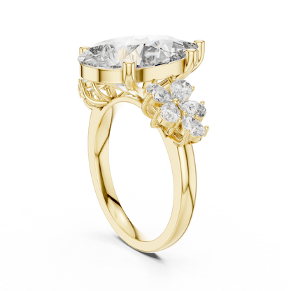 Mixed Shape Lab Grown Diamond Side Stone Ring