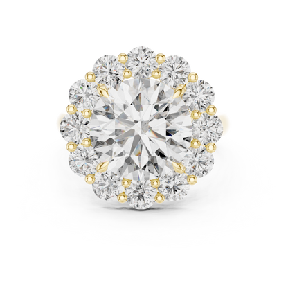 Round Halo Lab Grown Diamond Ring