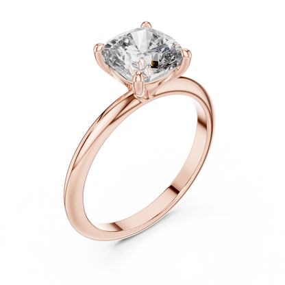 Round Solitaire Lab Grown Diamond Ring