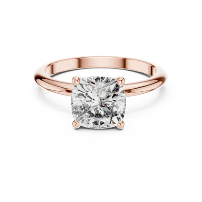 Round Solitaire Lab Grown Diamond Ring