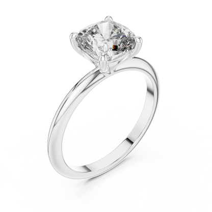 Round Solitaire Lab Grown Diamond Ring