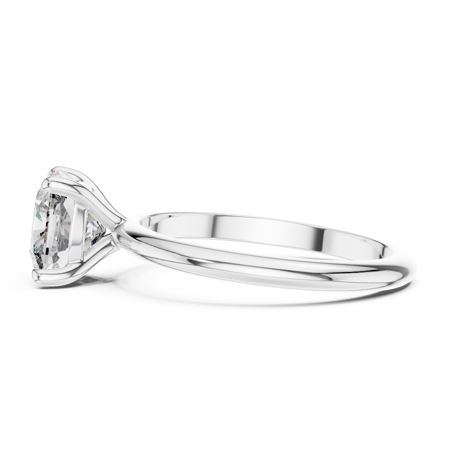 Round Solitaire Lab Grown Diamond Ring