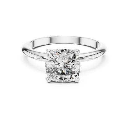 Round Solitaire Lab Grown Diamond Ring