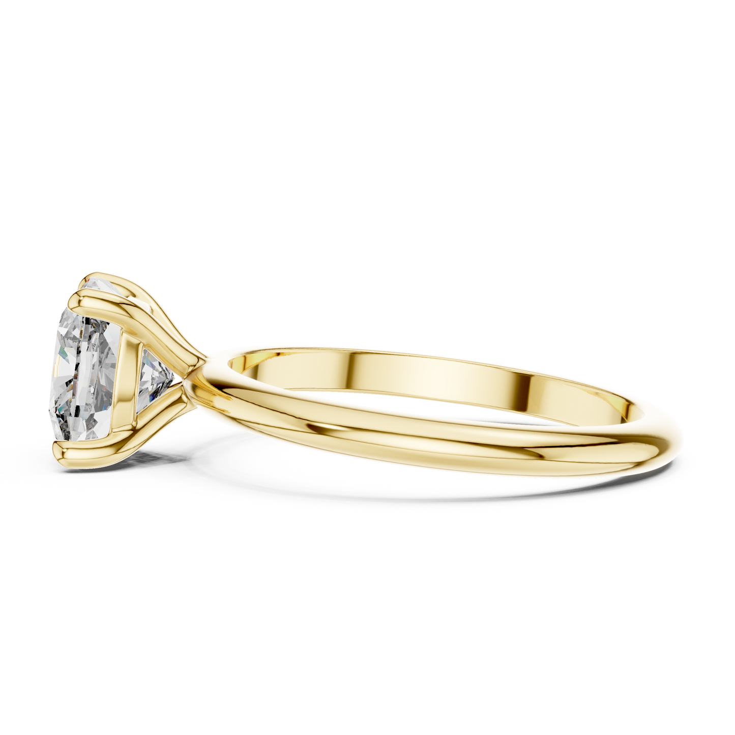 Round Solitaire Lab Grown Diamond Ring