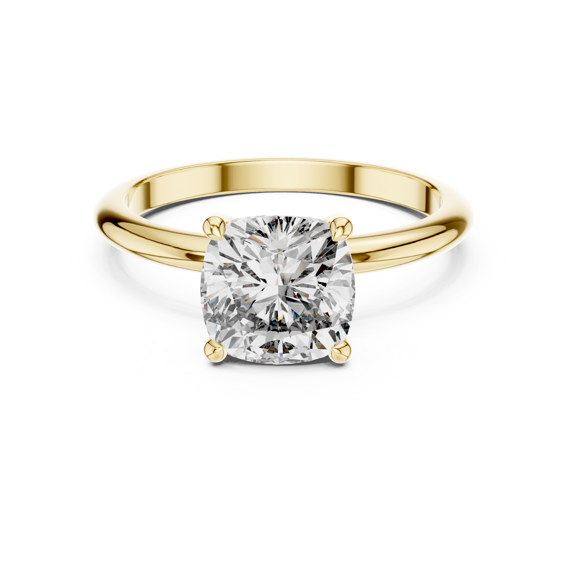 Round Solitaire Lab Grown Diamond Ring