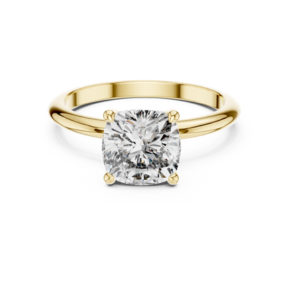 Round Solitaire Lab Grown Diamond Ring