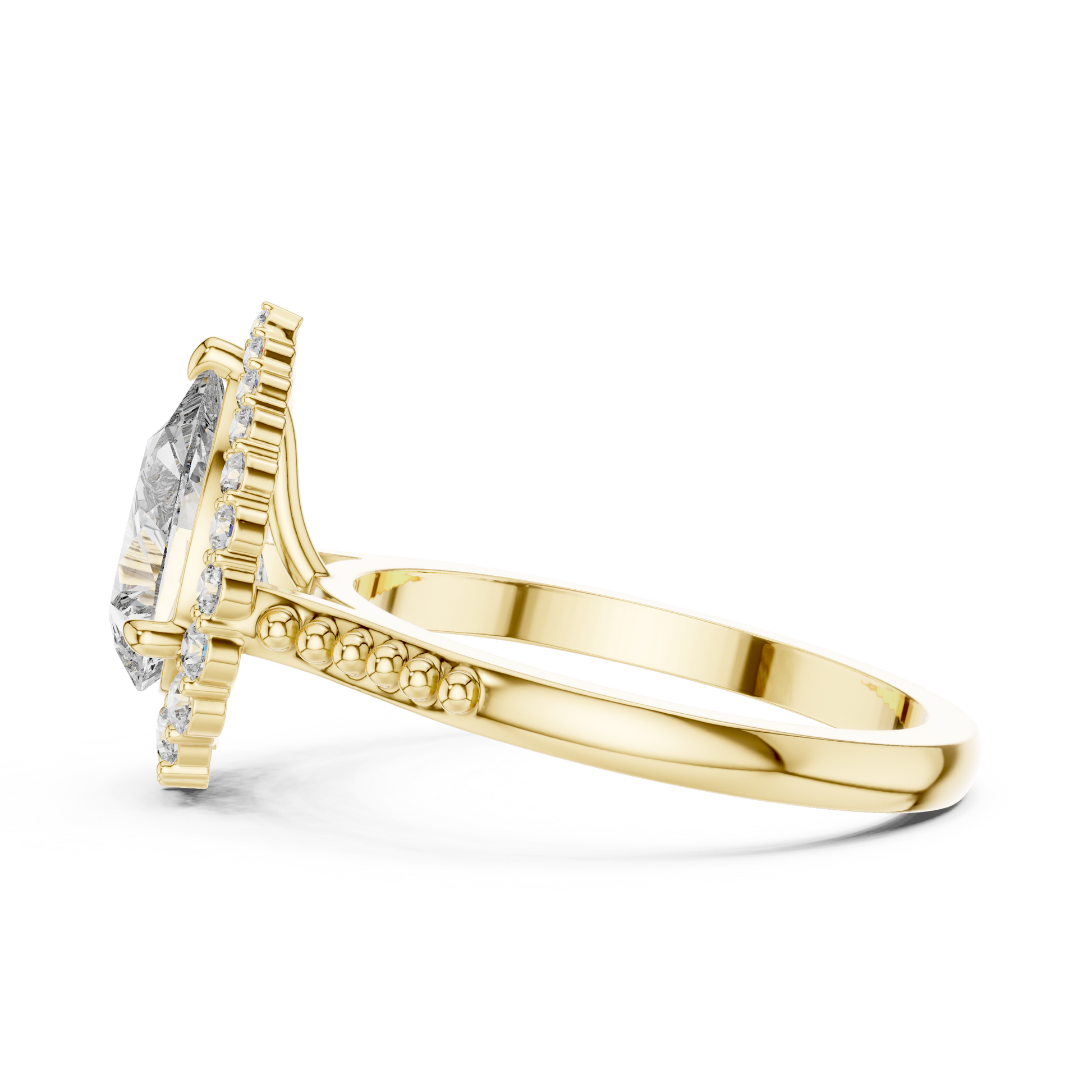 Round Halo Lab Grown Diamond Ring