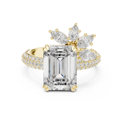 Mixed Shape Lab Grown Diamond Halo Ring