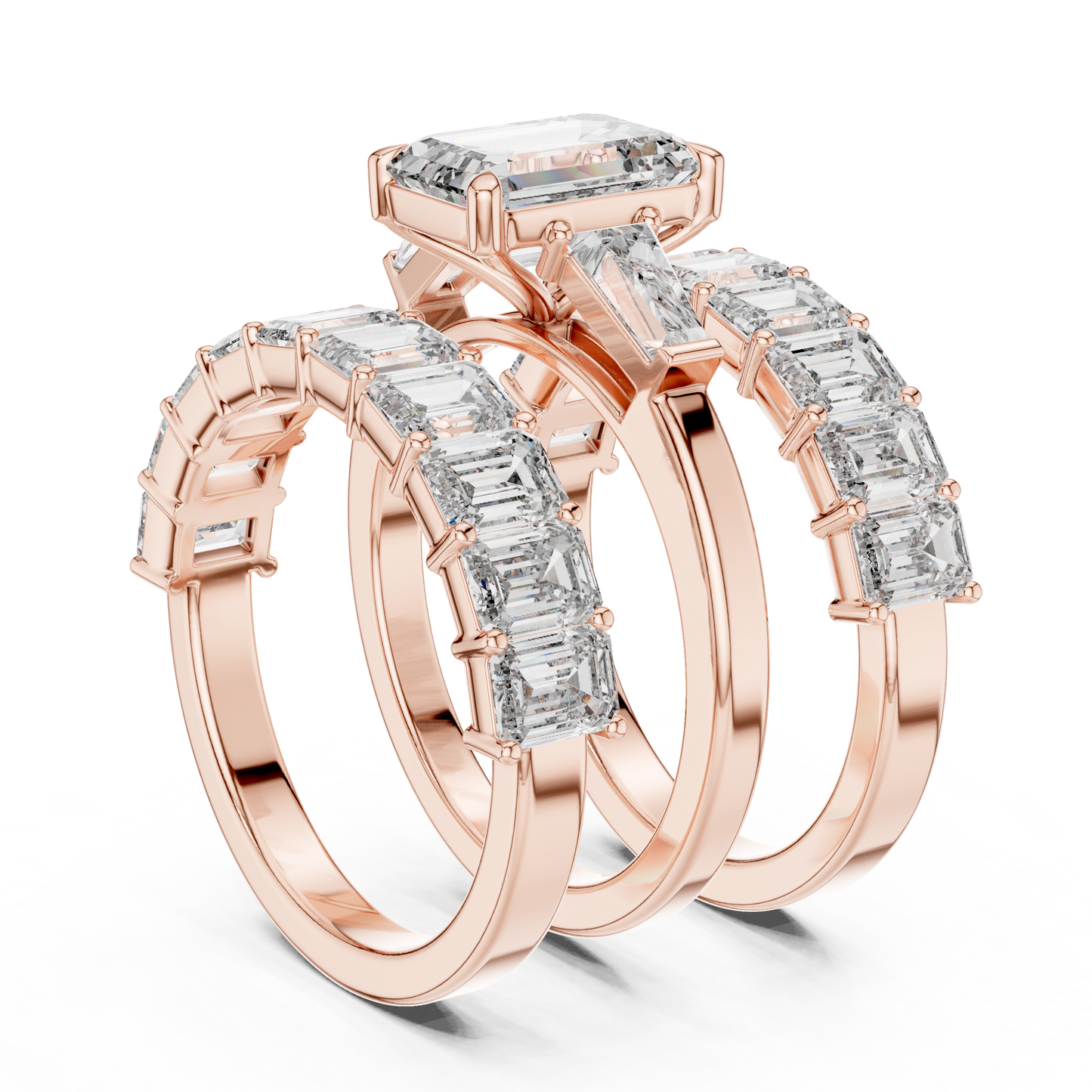 Emerald Halo Lab Grown Diamond Ring