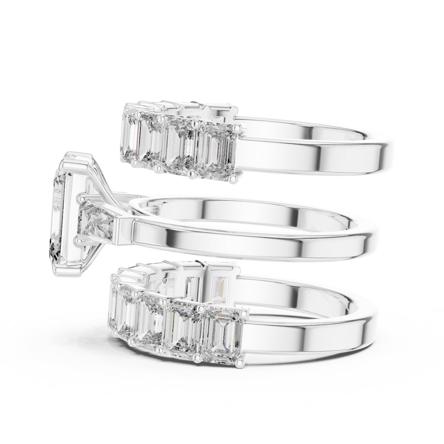 Emerald Halo Lab Grown Diamond Ring