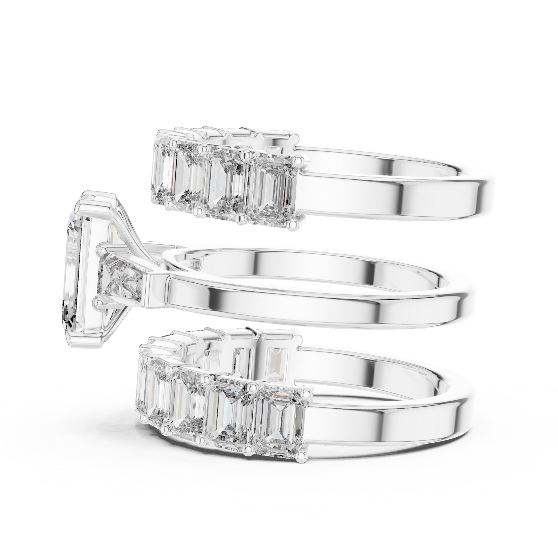 Emerald Halo Lab Grown Diamond Ring