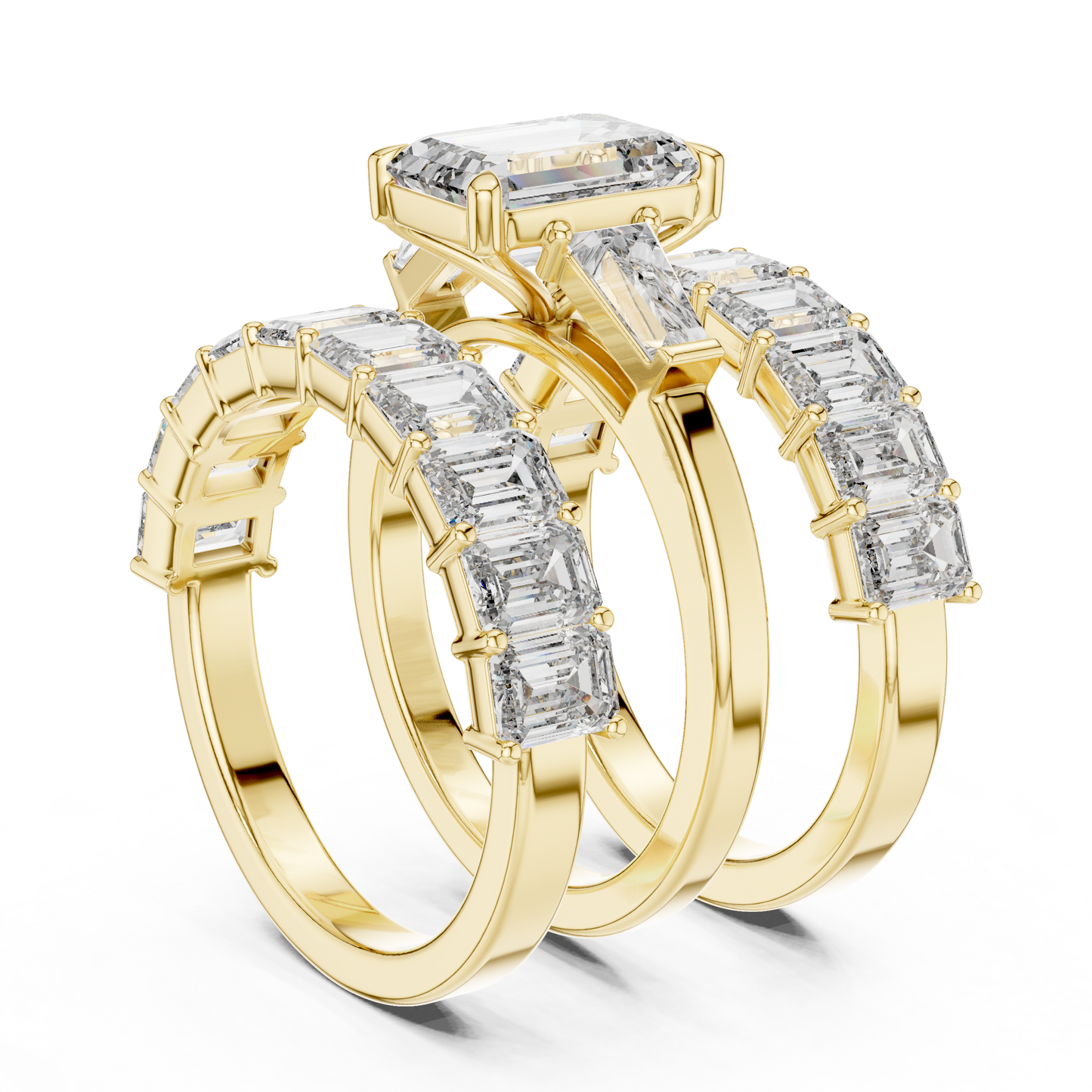 Emerald Halo Lab Grown Diamond Ring