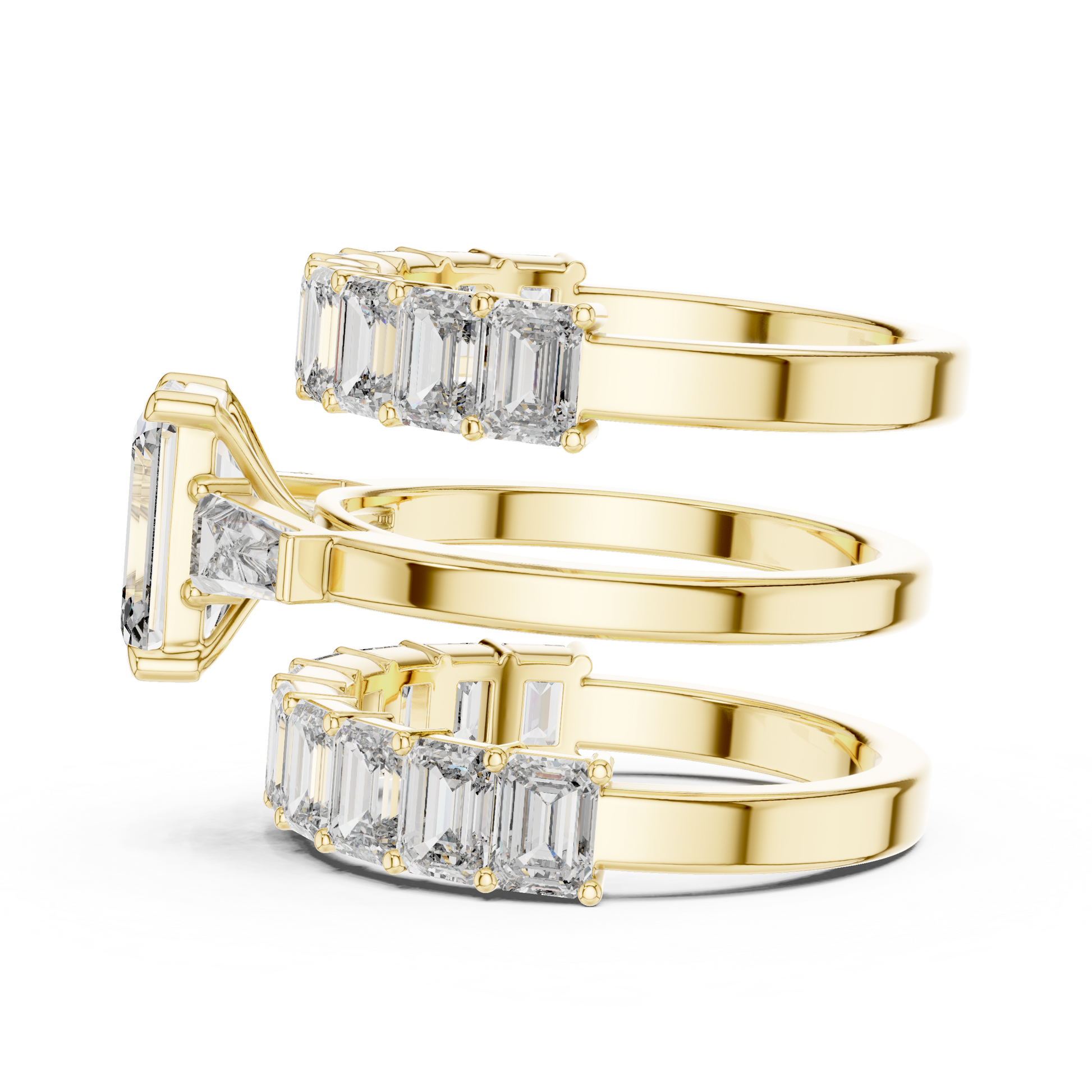 Emerald Halo Lab Grown Diamond Ring