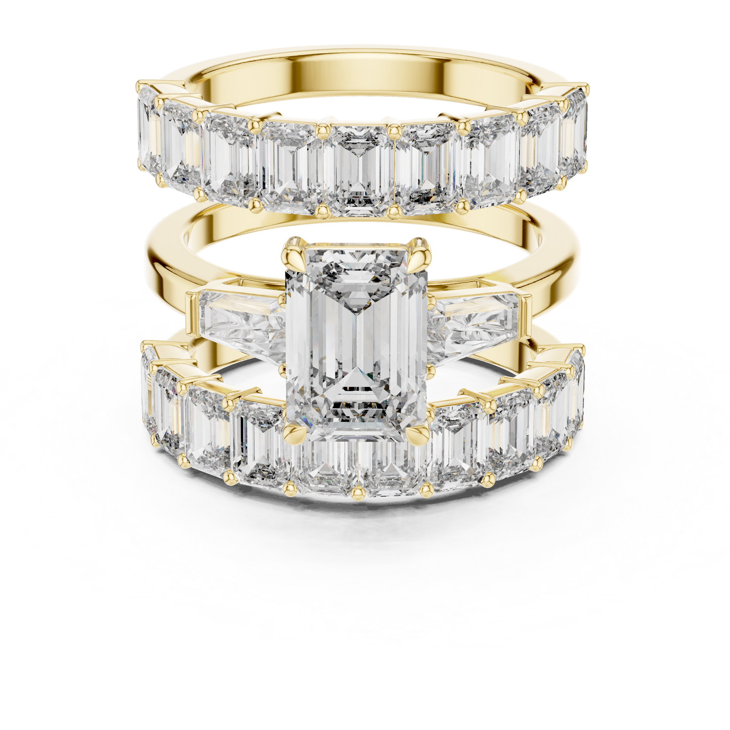 Emerald Halo Lab Grown Diamond Ring