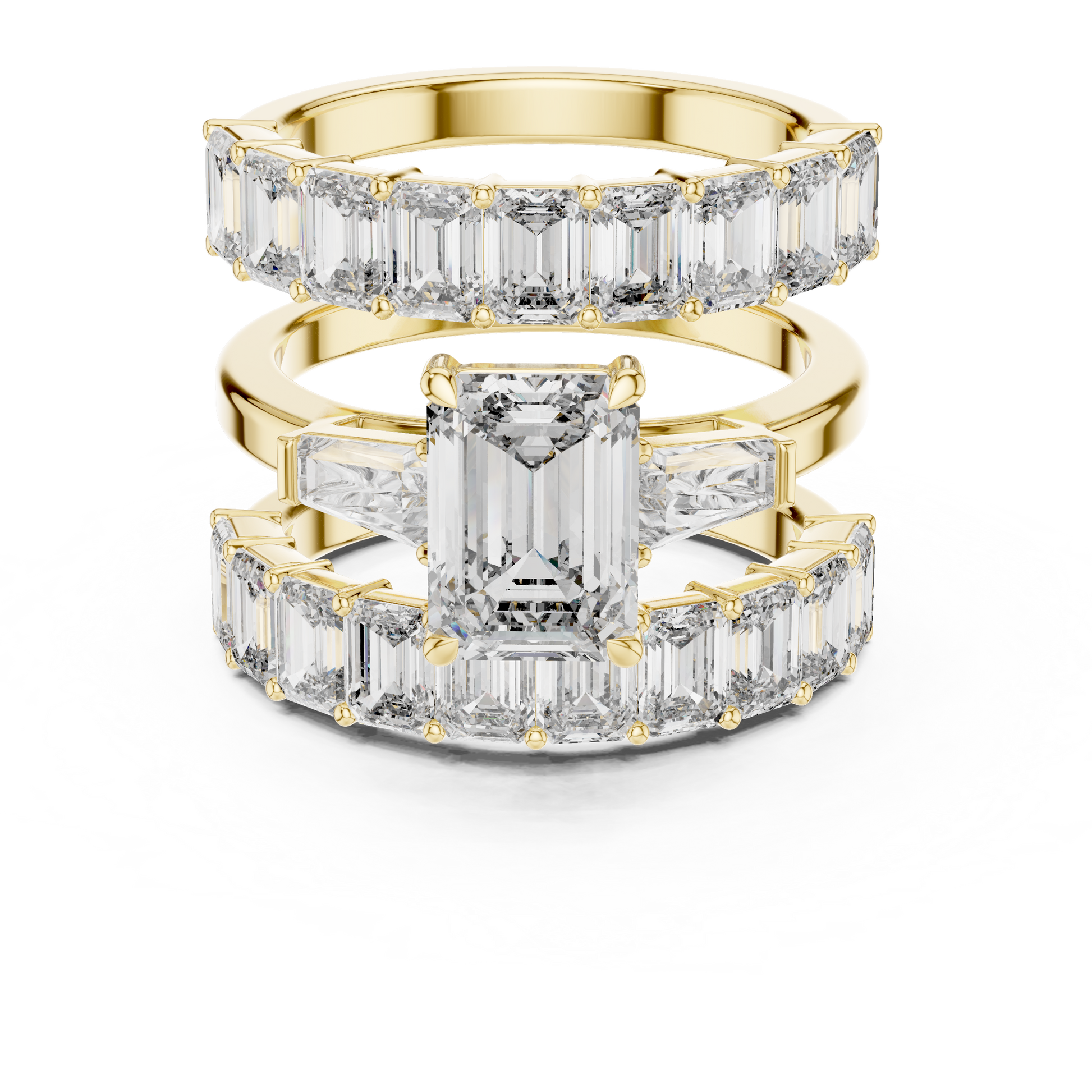 Emerald Halo Lab Grown Diamond Ring