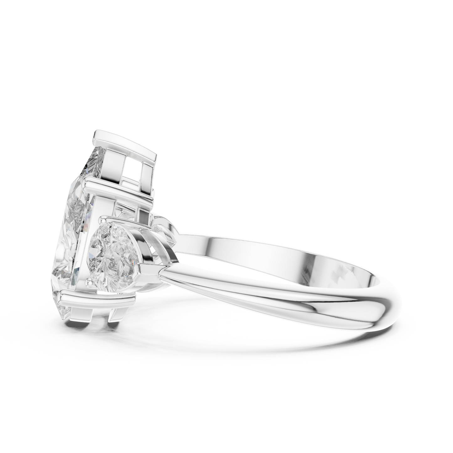 Mixed Shape Lab Grown Diamond Three Stone Ring