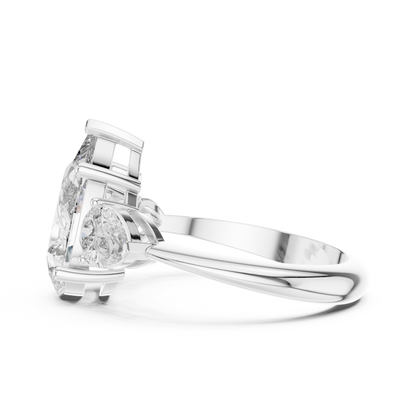 Mixed Shape Lab Grown Diamond Three Stone Ring