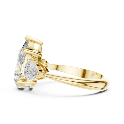 Mixed Shape Lab Grown Diamond Three Stone Ring