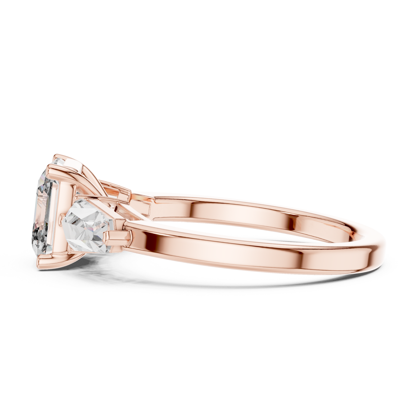 Mixed Shape Lab Grown Diamond Three Stone Ring