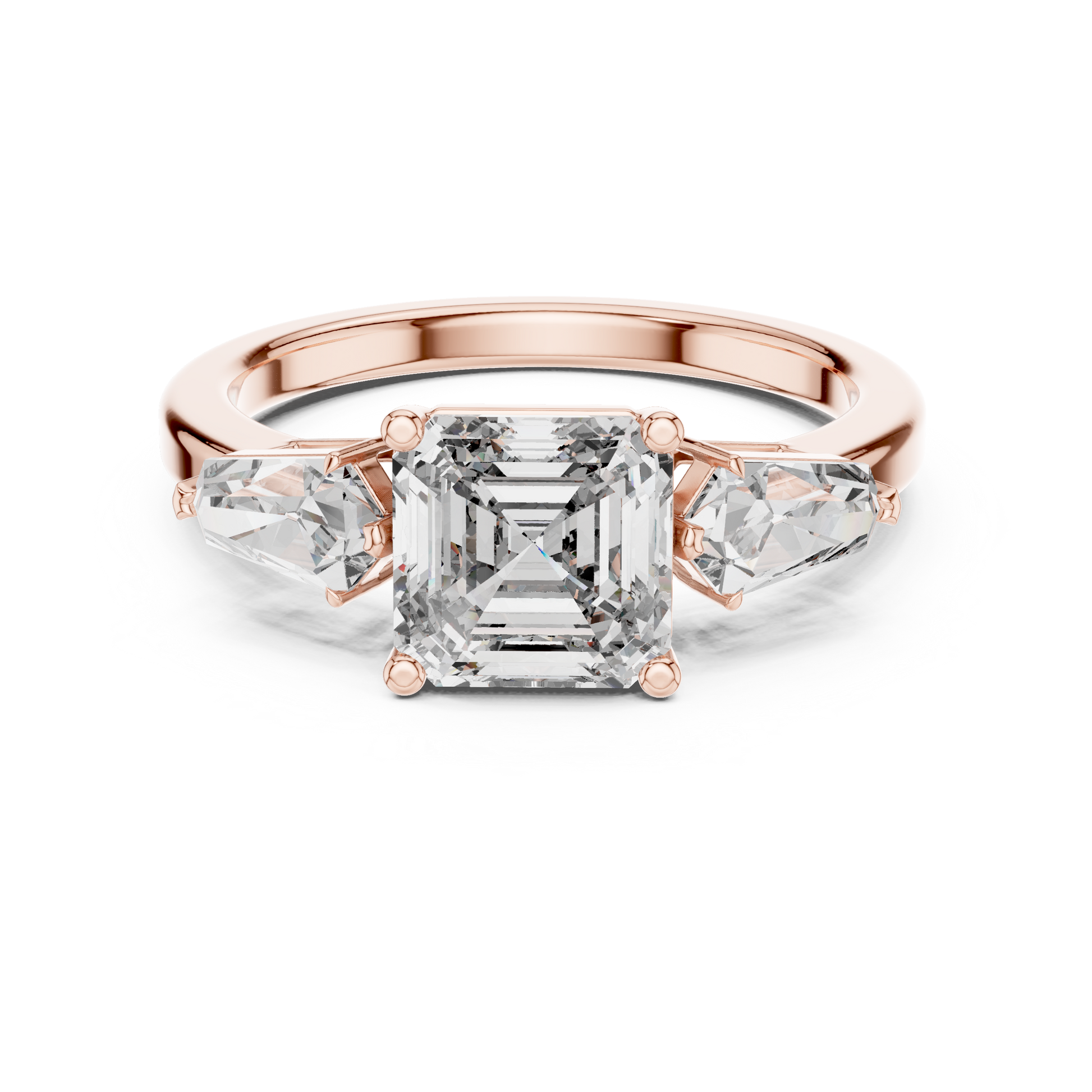 Mixed Shape Lab Grown Diamond Three Stone Ring