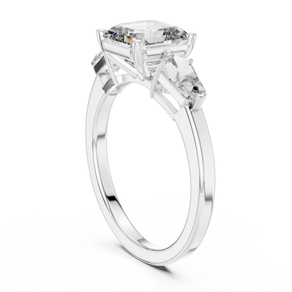 Mixed Shape Lab Grown Diamond Three Stone Ring