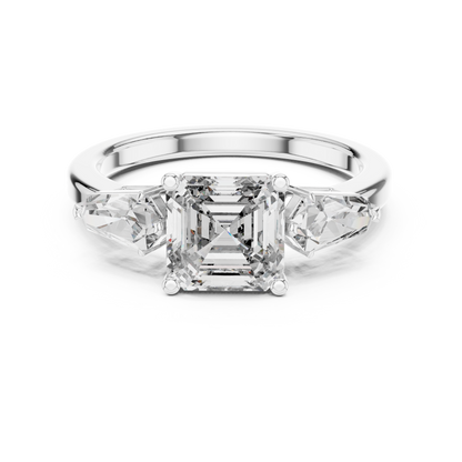 Mixed Shape Lab Grown Diamond Three Stone Ring