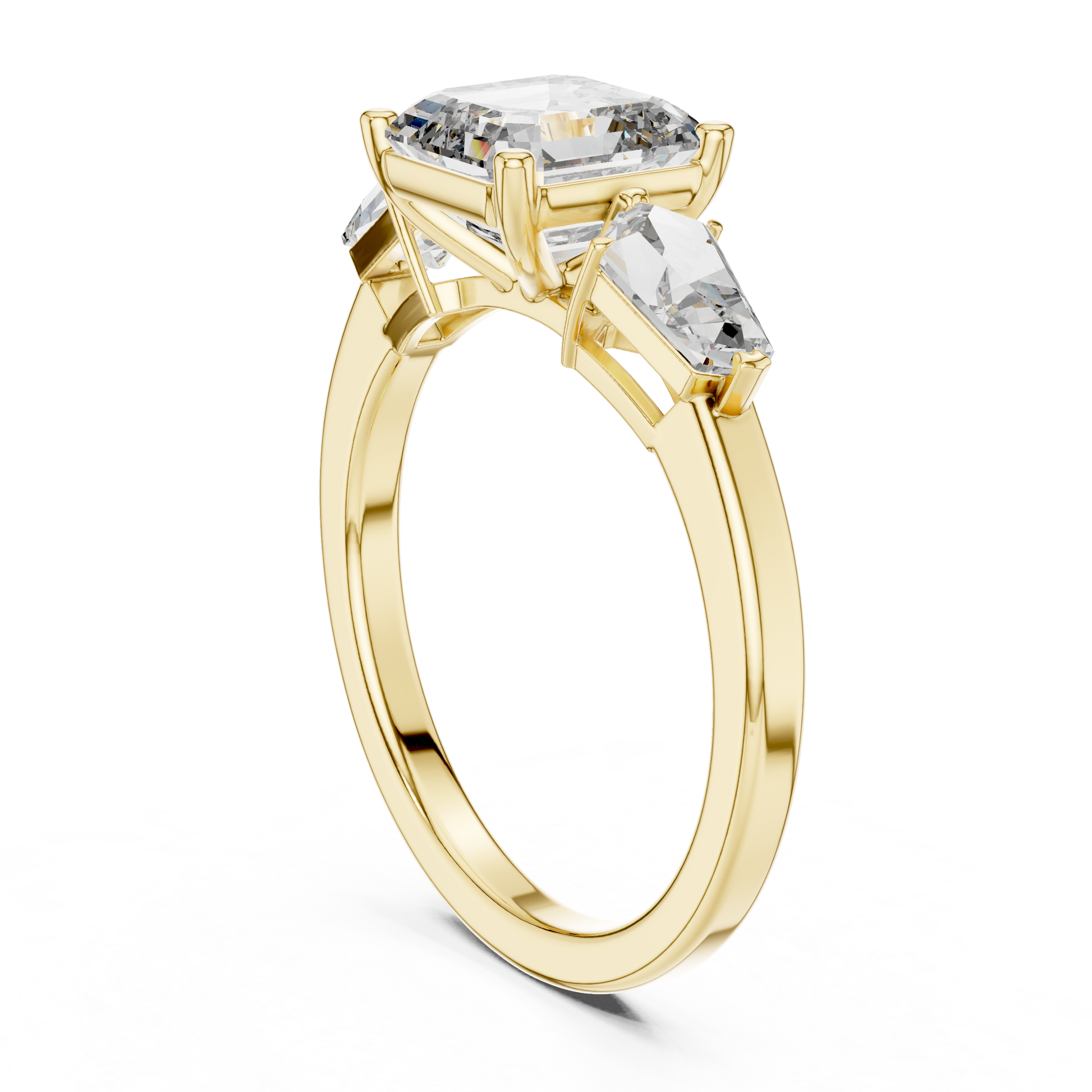 Mixed Shape Lab Grown Diamond Three Stone Ring