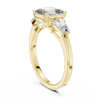 Mixed Shape Lab Grown Diamond Three Stone Ring