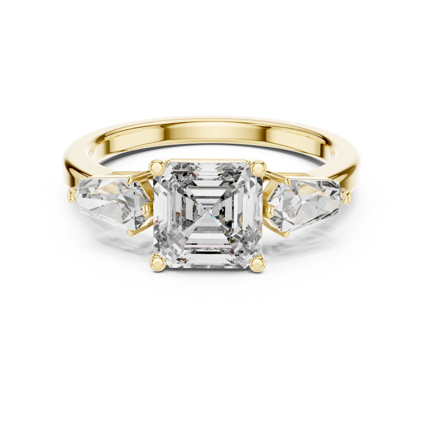 Mixed Shape Lab Grown Diamond Three Stone Ring