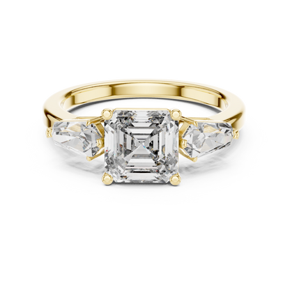 Mixed Shape Lab Grown Diamond Three Stone Ring
