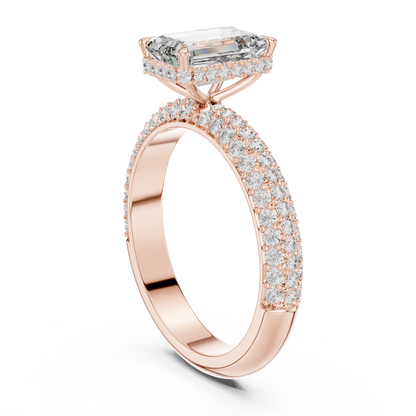 Mixed Shape Lab Grown Diamond Halo Ring